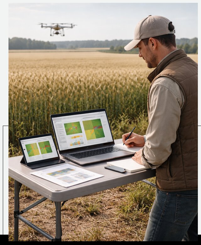 Система AI прогнозирования урожайности для точных агрономий в Инте